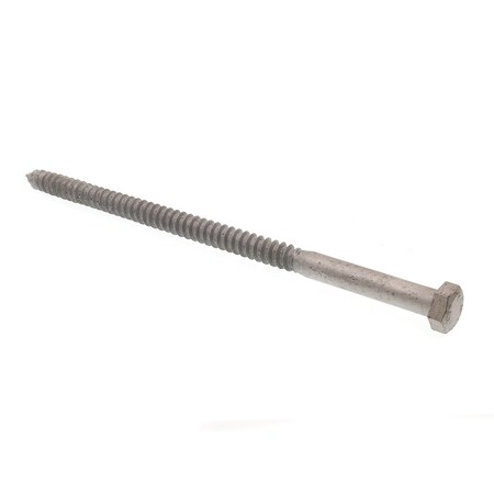 Hex Lag Screw 1/2in X 10in A307 Grade A Hot Dip Galvanized Steel 10PK